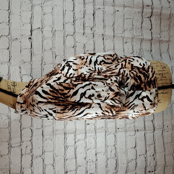 INC International Concepts Animal Print Blouse Size M - Picture 6 of 8